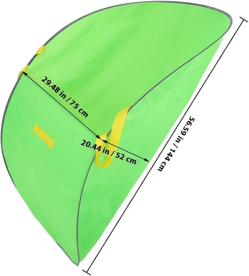 كيس جامع للأوراق الثقيل، سعة كبيرة، قابل للطي، قابل لإعادة الاستخدام، أداة لجمع نفايات الحديقة والفناء. - Image 2
